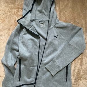 Grey puma hoodie